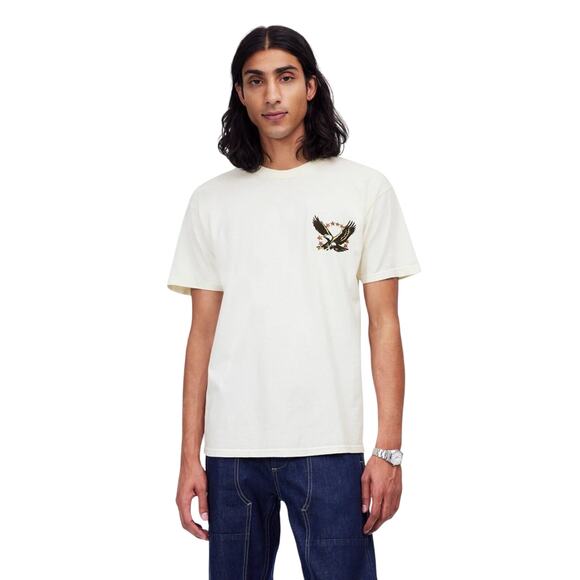 NWT Madewell x One of These Days Eagle Graphic Tee Cream Small USA - Picture 1 of 10